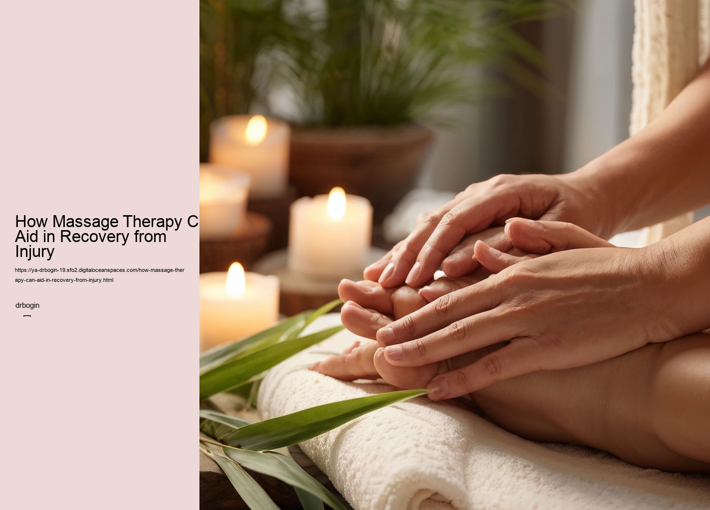 How Massage Therapy Can Aid in Recovery from Injury